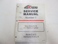1986 MerCruiser #1 SDU & Marine Engines BOOK 2 OF 2 Service Manual STAINED OEM