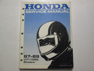 1987 1988 1989 VT1100C Shadow Service Shop Repair Manual Factory OEM Book