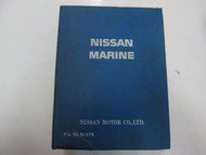 1986.6 1987.8 Nissan Marine Outboard Motor Parts Catalog BINDER SET STAINS WEAR