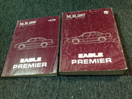 1987 1988 Eagle Premier Service Shop Repair Workshop Manual FACTORY Set W Body