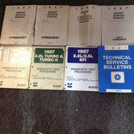 1987 CHRYSLER CONQUEST Service Repair Shop Workshop Manual Set OEM W LOTS