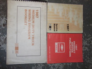 1987 Chevrolet Medium Duty Truck Service Shop Repair Manual Set OEM x W EWD