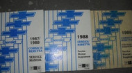 1987 1988 GM OEM Chevrolet Chevy Corsica Beretta Service Repair Shop Manual Set