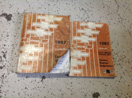 1987 CHEVY CHEVROLET CAMARO Service Shop Repair Manual SET W Wiring Diagram Worn