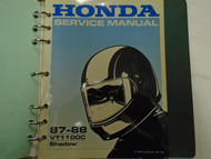 1987 1988 VT1100C HONDA VT 1100 C Shadow Service Shop Repair Manual Used ***