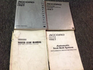1987 HONDA ACCORD Service Shop Repair Workshop Manual SET W ETM + Supplement OEM
