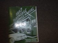 1987 Oldsmobile Cutlass Supreme Service Shop Workshop Manual OEM x Factory