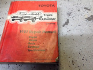 1987 Toyota Truck & 4Runner Service Shop Repair Workshop Manual OEM Factory RARE
