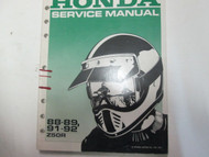 1988 1989 1991 1992 HONDA Z50R Service Shop Repair Manual FACTORY OEM BOOK USED