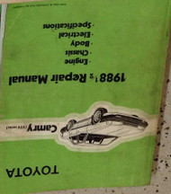 1988 1/2 Toyota Camry Service Repair Shop Workshop Manual OEM Factory