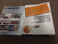 1988 1989 Chevrolet Motor Home Chassis Service Guide Manual OEM GM Factory Set