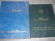 1988 Cadillac Allante Shop Service Repair Manual SET W SUPPLEMENT BOOK OEM 88