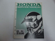 1988 89 90 91 92 93 1994 Honda Z50R Service Repair Manual STAINS FACTORY OEM 88
