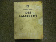 1988 ISUZU I-MARK I MARK JT Service Shop Repair Manual Factory 88 WORN STAINED