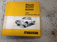1988 Mazda OEM FACTORY B2200 B2600 TRUCK Service Repair Workshop Shop Manual 88