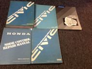 1988 HONDA CIVIC Service Shop Repair Manual Set W Body EWD OEM