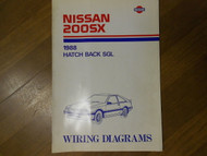 1988 Nissan 200SX Hatch Back SGL Electrical Wiring Diagram Manual OEM ETM EWD