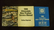 1988 Oldsmobile Cutlass Supreme Service Shop Repair Manual Set W Body & Product