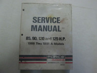1988 Thru 1991 A Models 85 90 120 125 HP Service Repair Shop Manual OB4642 ***