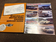 1989 1990 Chevrolet Motor Home Chassis Service Guide Manual OEM GM Factory Set