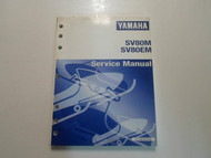 1988 Yamaha SV80M SV80EM Service Repair Shop Workshop Manual FACTORY OEM