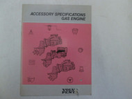 1988 Volvo Penta Accessory Specifications Gas Engine Brochure Factory OEM