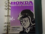 1988-2001 Honda SA50 Elite 50 LX SR Service Repair Shop Manual OEM BOOK + Binder
