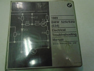 1989 BMW 525i 535i E34 Electrical Troubleshooting Manual Factory OEM Book ***