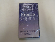 1989 Ford Bronco Owners Operators Owner Guide Manual NEW