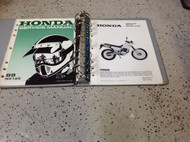 1989 Honda NX125 NX 125 Service Shop Repair Manual Set W Set Up Instructions OEM