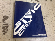 1989 Honda Civic CRX Repair Service Shop Workshop Manual OEM Factory