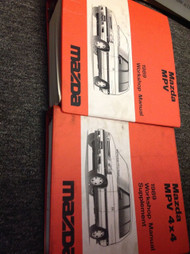 1989 Mazda MPV VAN Service Repair Shop Workshop Manual SET FACTORY W Supplement