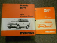 1989 Mazda MPV VAN Service Repair Shop Workshop Manual SET FACTORY OEM