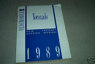 1989 Oldsmobile Toronado New Product Service Manual OEM Factory