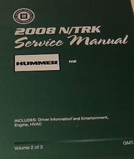 2008 Hummer H2 H 2 Service Repair Shop Manual Set FACTORY BRAND NEW GM OEM