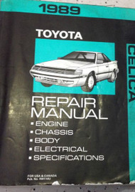 1989 Toyota Celica Service Repair Shop Workshop Manual OEM Factory