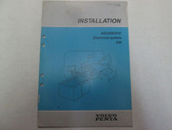 1989 Volvo Penta Installation Manual Aquamatic Electrical System 290 ***