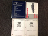 1990 Ford Lincoln MARK VII 7 Service Shop Repair Workshop Manual Set W EVTM TSB