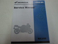 1990 Honda NX250 Service Repair Shop Workshop Factory Manual NX 250 BRAND NEW