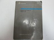 1990 Mercedes Benz Models 129 Introduction into Service Manual WORN STAINED OEM