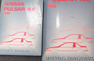 1990 Nissan Pulsar Service Repair Shop Workshop Manual Set OEM Factory W EWD
