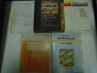 1990 Toyota COROLLA Service Repair Shop Manual Set W EWD + AC Installation + Fea
