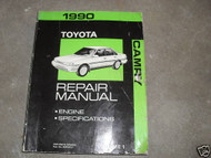 1990 Toyota Camry Service Repair Shop Workshop Manual Volume 1 ONLY