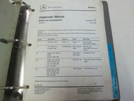 1990s Mercedes Body & Accessories Service Manual Supplement Updates Binder ***