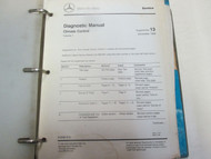 1990s Mercedes 129 & 140 Climate Control Service Manual Supplement Diagnostics *