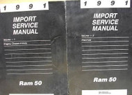 1991 DODGE RAM 50 TRUCK RAM50 Service Repair Shop Workshop Manual Set Factory