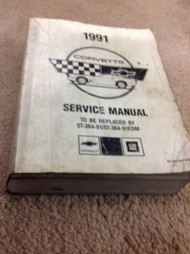 1991 CHEVROLET CHEVY CORVETTE Service Shop Repair Manual OEM PRELIMINARY Worn