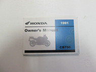 1991 Honda CB750 Motorcycle Owners Operators Owner Manual NEW