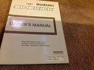 1991 SUZUKI SIDEKICK SIDE KICK Factory Owners Owner Operators Manual OEM NEW