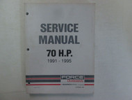 1991 thru 1995 Models Force Outboards 70 HP Service Repair Shop Manual